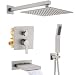 All Metal Brushed Nickel Shower Faucet Strong Large Flow Of The Water