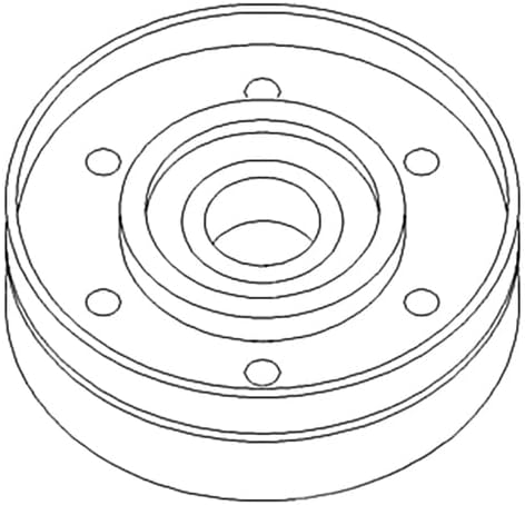 Belt Tensioner Pulley fits New Holland 5640 HW300 TS110 7740 HW340 7840 2450 6640 HW320 TS100 8340 TS115 TS90 8240 2550 87801102 fits Ford 5640 7740 8240 8340 7840 6640 fits Case IH WDX901 WDX1101