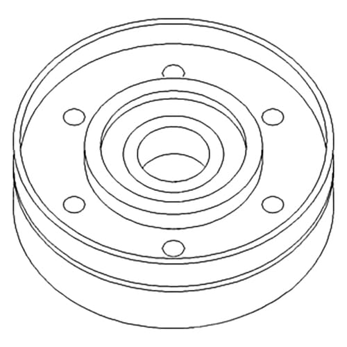 Belt Tensioner Pulley fits New Holland 5640 HW300 TS110 7740 HW340 7840 2450 6640 HW320 TS100 8340 TS115 TS90 8240 2550 87801102 fits Ford 5640 7740 8240 8340 7840 6640 fits Case IH WDX901 WDX1101