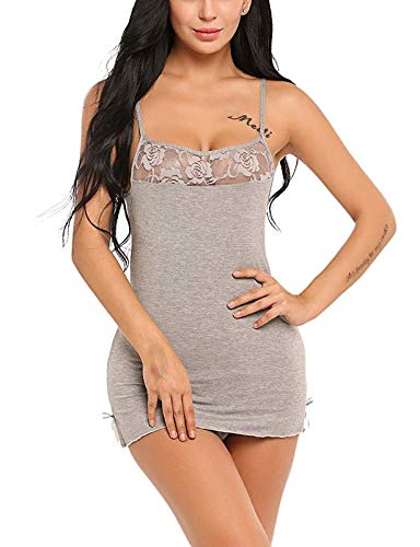 Image of Women's Poly Lycra Solid Above Knee Baby Doll Set