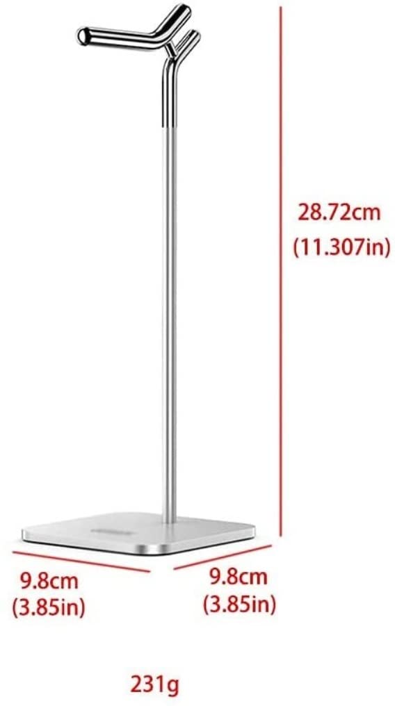 Supporto verticale in metallo per cuffie, supporto per cuffie da tavolo, accessorio multifunzione per cuffie – design elegante e salvaspazio