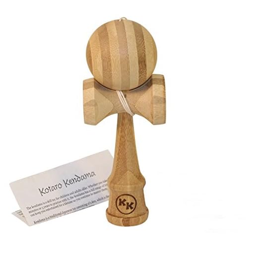 Kotaro Pro Bamboo Kendama Toy with Extra String