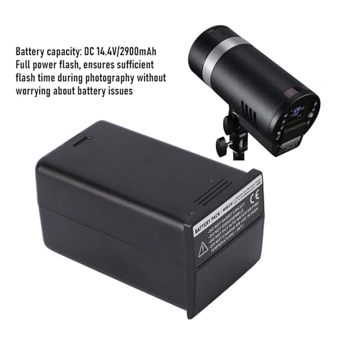 Batería de flash AD300 de alta densidad de energía con 2900 mAh duraderos 5