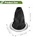 HOPESPANNER Gear Shift Stick Gaiter for Renault Megane MK II 2002-2016 Car Chrome Silver Tone Black Gear Stick Knob Cover Boot Shift Cover Faux Leather 1 Pc