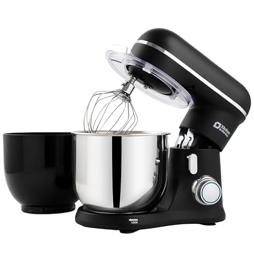 Kitchen in the box Batidora Amasadora, Pequeña Amasadora de Pan con 2 Boles de 3,5 L, 10 Velocidades, Robot de Cocina Ligero con Batidor, Gancho Amasador y Batidora Mezcladora (Negro) | Ya disponible en tu tienda friki favorita! En mundofriki.es! Kitchen in the box Batidora Amasadora, Pequeña Amasadora de Pan con 2 Boles de 3,5 L, 10 Velocidades, Robot de Cocina Ligero con Batidor, Gancho Amasador y Batidora Mezcladora (Negro) | Ya disponible en tu tienda friki favorita! En mundofriki.es!