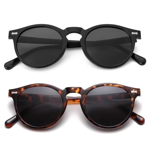 Image of Gleyemor Kids Polarized Cute Round Sunglasses for Kids Girls Boys Age 3-8