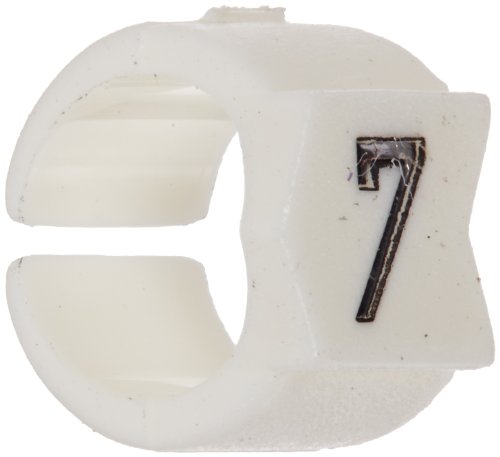 Clips en nylon Brady SCN23-7 de 0,6 cm à 0,8 cm pour marquage noir sur blanc lot de 50