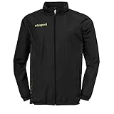 uhlsport Score Rain Chubasquero, Hombre, Negro/Verde flúor, XL