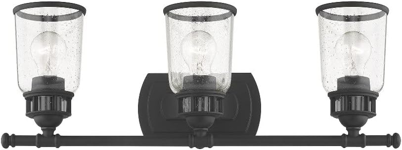 Livex Lighting 10513-91 Lawrenceville 3 Light Bath Vanity, Brushed Nickel