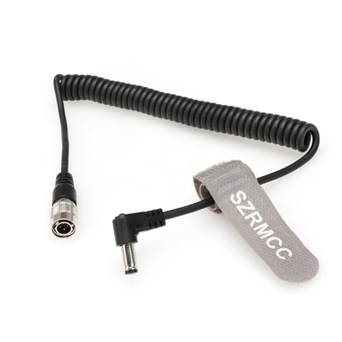 Câble Hirose 4 broches vers DC 5.5x2.5mm enroulé pour Sound Devices 688 et Zoom F8