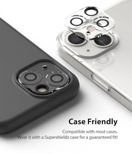 Image of Supershieldz X Koala Bear NeoGuard Camera Lens Protector Tempered Glass For iPhone 13 Mini and iPhone 13 with Installation Kit | Edge to Edge Coverage | Transparent | Pack of 2
