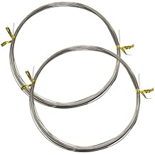 Eupheng Bite Protection Single Strand Stainless Steel Leader Wire, 30lb-150lb, Bright or Brown Finish Fishing Leader Making Wire for Toothy Fish