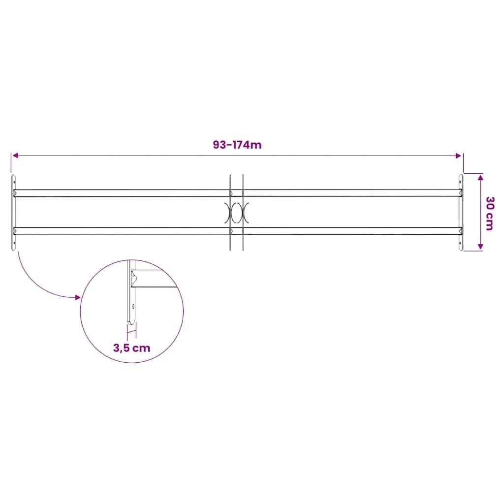 Sicherheitsgitter aus verzinktem Stahl mit 2 Querstäben, verstellbar 1000-1500 mm, robustes Fenstergitter für Einbruchschutz in Zuhause oder Büro, inklusive Montagezubehör,