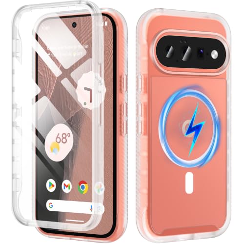for Google Pixel 11/11 Pro Case, Built-in Screen Protector, Matte White