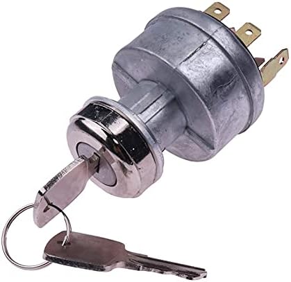 AT195301 Ignition Switch with 2 keys for John Deere 250 2350 2355 2440 2520 2550 2555 210C 210K 210LE 210LJ 300D 310C 310D 540E 544E 544G 550B 608 610C