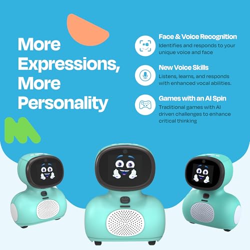 Miko Mini - Interactive Robot for Kids - For STEAM Learning - With Conversational AI - Tech Gift for Kids - Coding, Dancing Robot with Learning Games - For Boys & Girls Ages 4-10 - Blue - Image 6