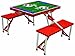 NFL Buffalo Bills Football Field Design Portable Folding Table/Seats, Blue