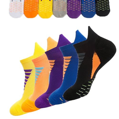 2024 New Hywell Men's Thick Padded Athletic Ankle Socks 5 Pairs, Hywell Thick Padded Athletic Ankle Socks