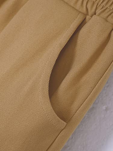 Kids Boys' Cotton Cargo Jogger Pants Elastic Waist Baggy Pants Casual Hiking Trousers Sports Sweatpants Streetwear4