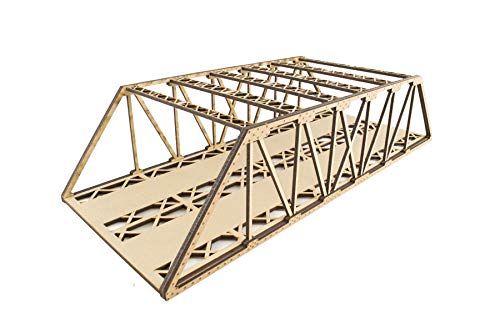 War World Scenics Double Track Hi-Detail Girder Bridge 450mm – OO/HO Model Railway Diorama