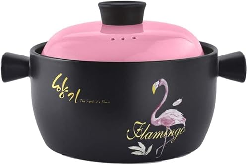 METTEOR Terracotta Casserole Pot Stew Ceramic Clay - High Temperature Cooking Heat Storage And Energy Saving Upgrade Delicious-capacity 5l_d (Is capacity 4L)