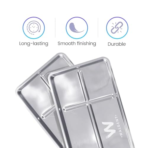Image of Waldent Stainless Steel Instrument Tray - 0.50mm (304 Grade) | Autoclavable Surgical /Dental Tool Tray