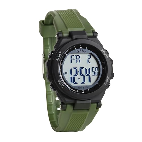 Image of Zoop Digital Watch with Black Case, Digital Dial & Green Strap for Boys Kids, from House of Titan - 16047PP04