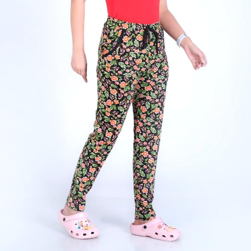 Image of Rupa womens Rupa COLORS Playsure Printed Pyjama for Women Leisurewear, Floral Print Loungewear