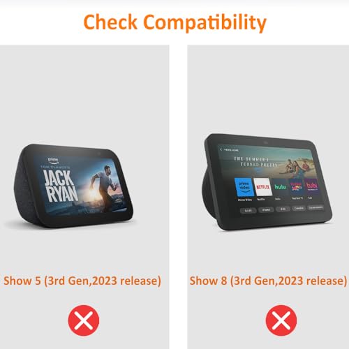 Image of AutoSonic Stand for Echo Show 8 and 5 (1st Gen and 2nd Gen) | Accessories Made for Echo Alexa | Swivel and Tilt | Magnetic Attachment | Black