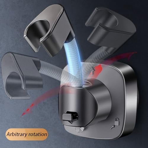 SSyang Duschhalterung, 360° Drehbar Duschkopf Halterungen, Duschhalterung für Duschkopf, Shower Holder, 10 kg Tragfähigkeit-Reutilizable, für Marmor, Fliesen und Glasoberflächen