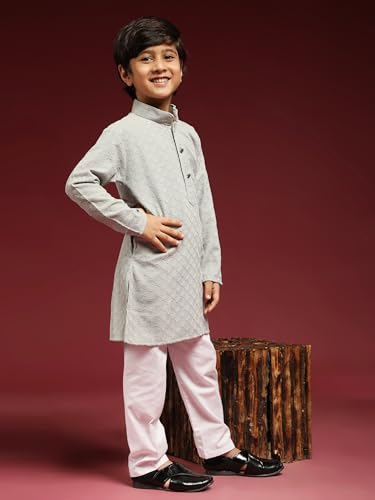Image of Pro-Ethic Style Developer Boys Cotton Kurta Pajama For Kid's Ethnic Wear | Cotton Kurta Pajama (S-227)