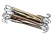 Women 15 Pack Ponytail Hooks Bungee Small Rubber Bands Hair Ties Accessories Elastic Holder Blonde Beige Styling Headbands Tools Claw Thick Hair Clips for Girl (5 Black + 5 Brown + 5 Apricot)