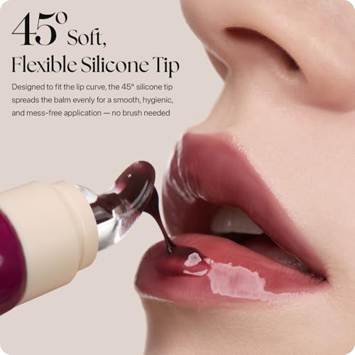 Image of Nature Republic Honey Melting Lip Butter Balm - Hydrating Tinted Balm with Peptides, for Sheer & Glossy, Smooth & Soft Lips (BLACK CHERRY)