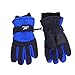 YULONGESS Gants d'hiver pour enfants de 6 à 10 ans - Pour garçons et filles - Thermiques - Imperméables - Thinsulate - Chaud - Coupe-vent - Pour le cyclisme et la course à pied, bleu, M