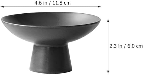 Miniatura 7 de Kichvoe 2 piezas de cerámica nórdica con pies de fruta, soporte decorativo de postre para aperitivos, aperitivos de frutas secas y más fiestas y