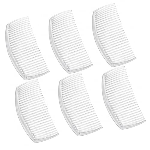 6 Peines French Twist de plástico para cabello fino miniatura 1