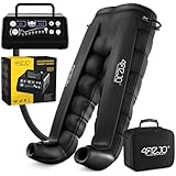 4FIZJO Lymphdrainage-Gerät MED C8, Pressotherapie, Beinmassagegerät, Für Venenrückfluss & gegen Wassereinlagerungen, Maximale Recovery & Entspannung, 30-250 mmHG, 8 Luftkammern, 6 Massageprogramme