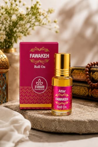 Image of Formless Fawakeh 3ml Attar Unisex - Premium Fruity Fragrance Oil, Long Lasting Alcohol-Free Perfume, Sweet Fresh Juicy Scent, Pocket Size Roll-On, Travel Friendly Daily Wear & Special Occasions