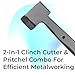 DrTail Clinch Cutter and Pritchel Tool Combo – Professional Heavy-Duty Metalworking Tool with Cutting Edge and Punch – Ideal for Blacksmithing, Fabrication, and Repairs – Durable Steel Construction