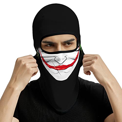 Image of Red Plume 3PCS Balaclava Full Face Mask Ski Mask UV Protection Cover Motorcycle Full Face Mask for Men Women Outdoor Sports