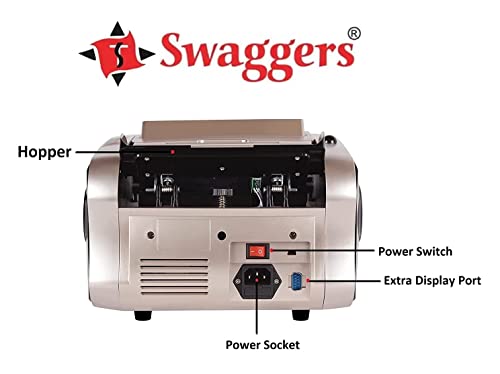 Image of swaggers Upgraded Mix Value Note Counting Machine with Fake Note Detection| User for Banks, Offices, Hotels, Hospitals, Schools, Colleges, Retails Shops, Jewellery Shops etc.