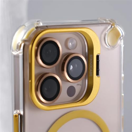 Étui de protection iPhone 15 Plus transparent avec support d'objectif de luxe finition violette