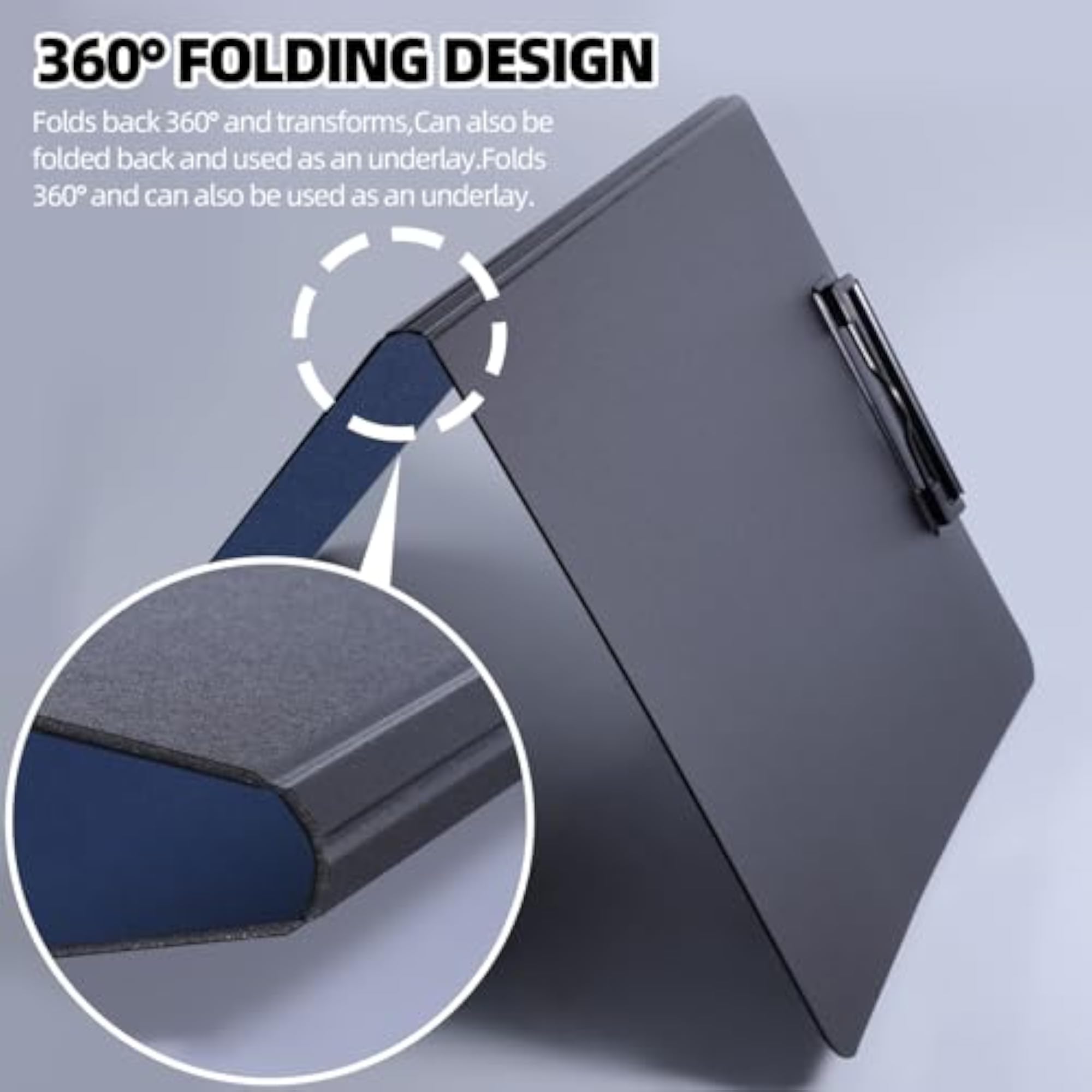 A4 Foldable Clipboard Folder, Portable and Practical
