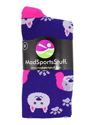 MadSportsStuff Neon Puppy Dogs Over The Calf Athletic Socks2