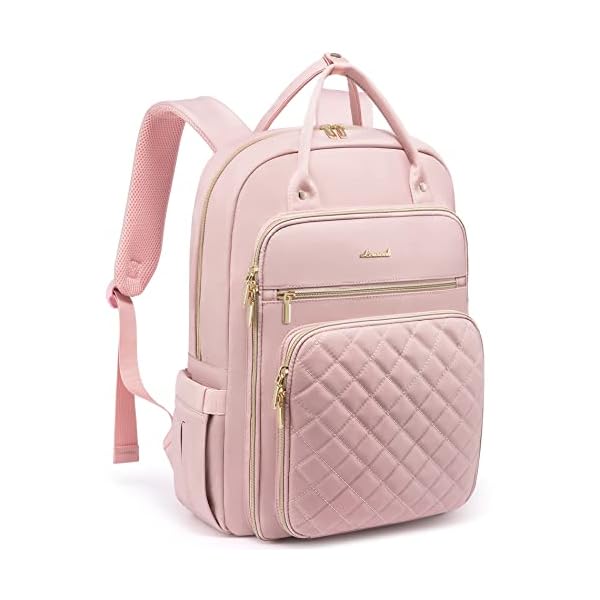 LOVEVOOK-156-Inch-Laptop-Backpack-for-Women-Teacher-Nurse-Pink LOVEVOOK 15.6 Inch Laptop Backpack for Women Teacher Nurse Pink
