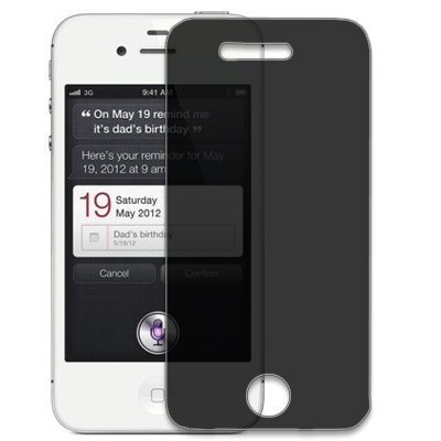 iPhone 4S Privacy Screen Protector 4S/4 (Verizon/AT&T/Sprint) [Retail Packaging]