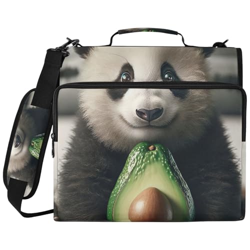 Pochette ordinateur portable et classeur pour l'école motif panda mignon