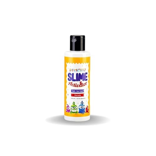SMARTEEZ Slime Activator, Non-Toxic, Safe, Makes 5+lbs, Washable, Triple Output