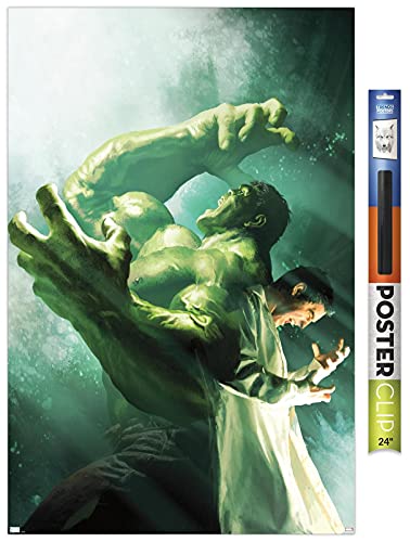 Trends International Marvel Comics Hulk - Incredible Hulk #7.1 Wall Poster, 34L x 22.4W, Premium Poster & Clip Bundle