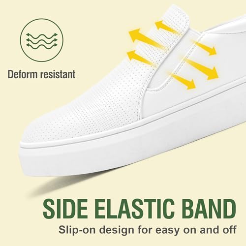 Image of Jeossy Women's Slip On Shoes Casual Fashion Sneakers 8010 Arch Support Loafers for Women with Zipper